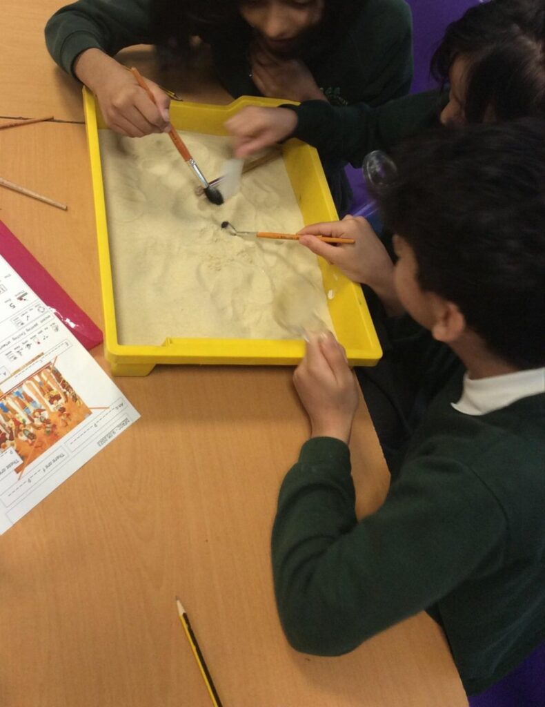 Pupils were archaeologists