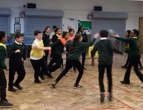 Evergreen Academy Pupils sporting sessions with the Robins Foundation