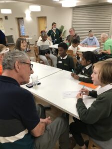 Pupils visit care home