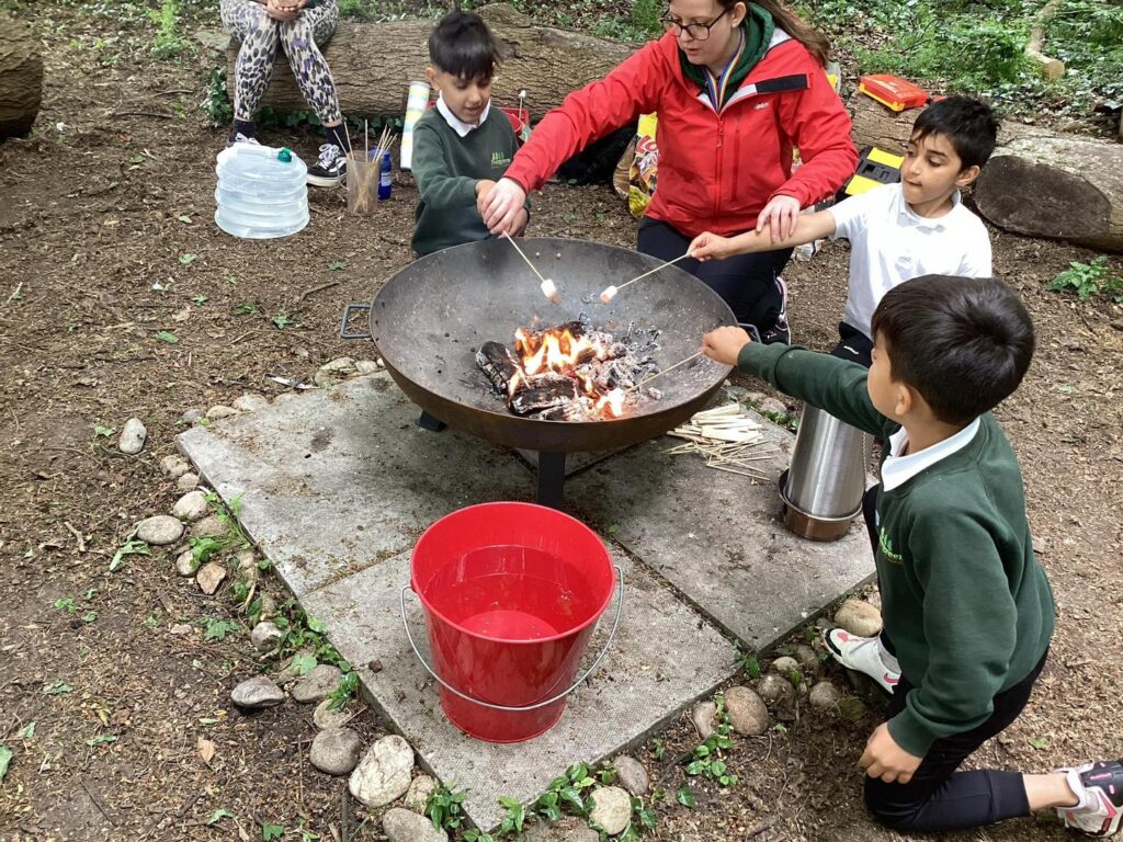Evergreen pupils embrace forest school adventures
