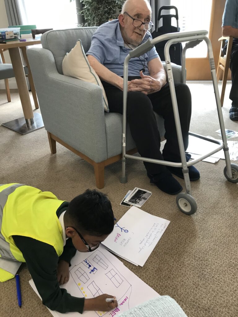 Pupils visit Lincoln Gardens Care home