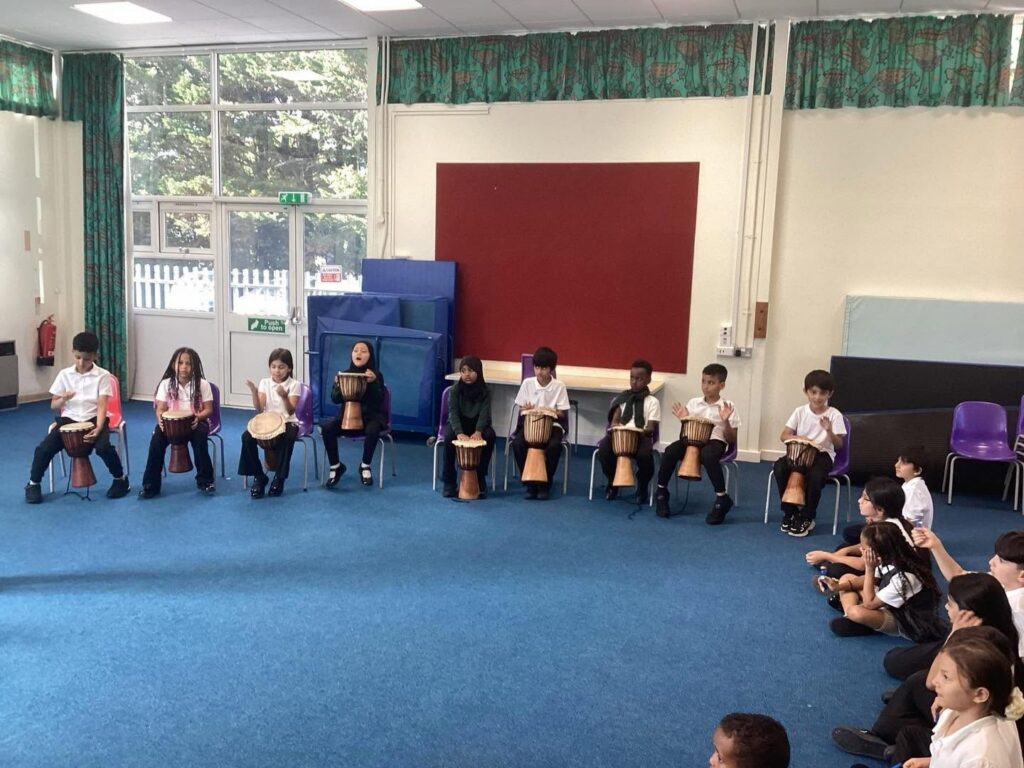 Pupils enjoy a fantastic music lesson