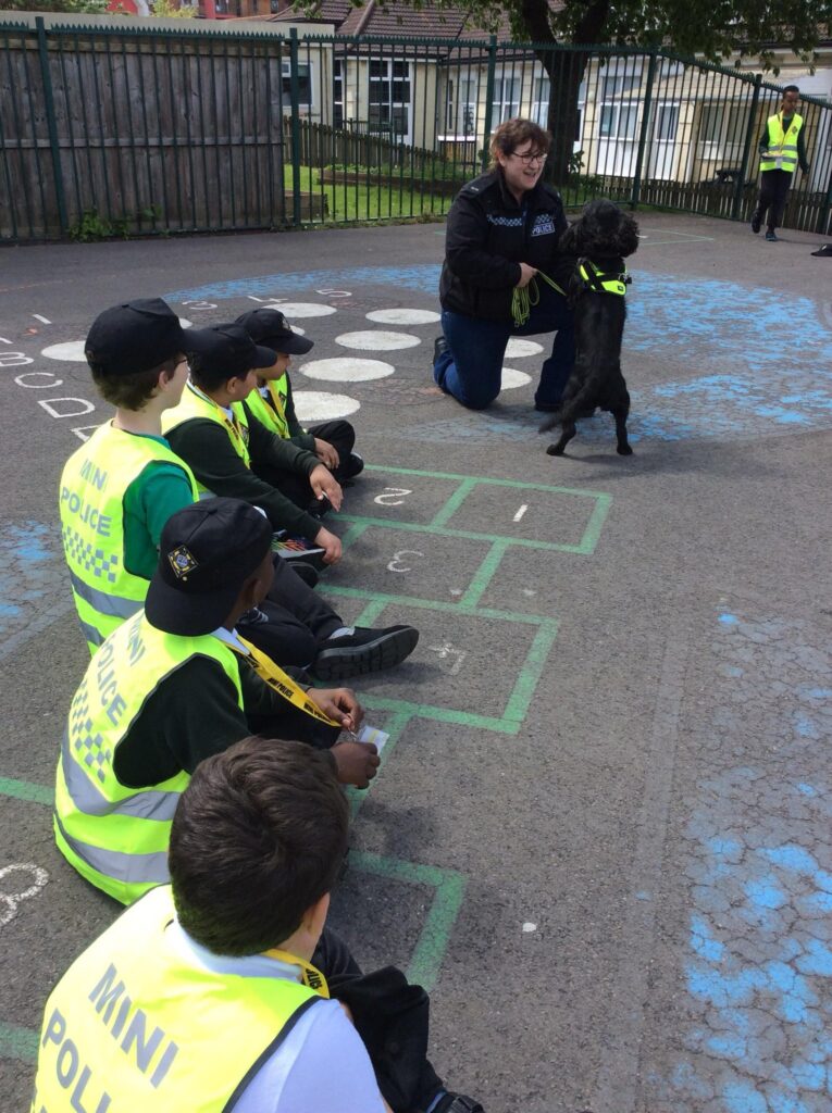 Police sniffer dog visit