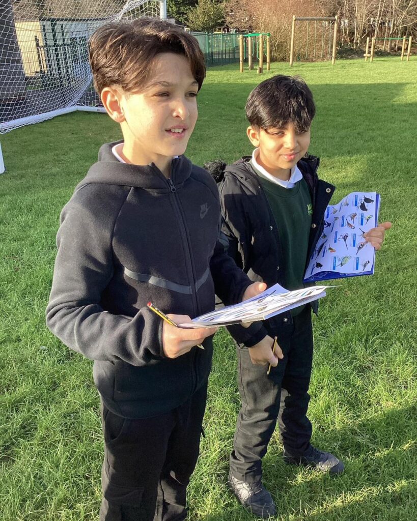 Evergreen Primary Academy Pupils Take Part in the RSPB Big Garden Birdwatch