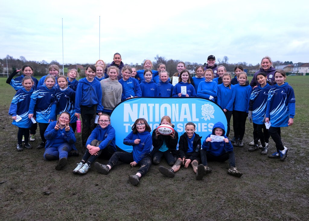 CLF primary schools take part in RFU all girls T1 rugby festival