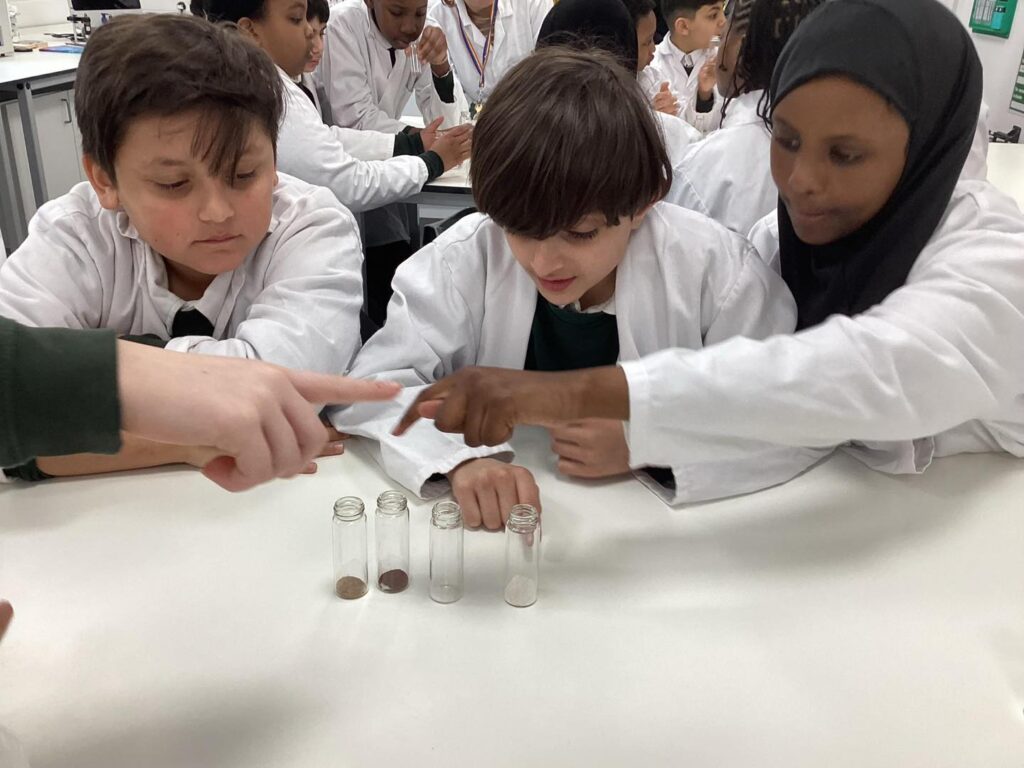 Evergreen pupils enjoy experimenting at the science creates lab